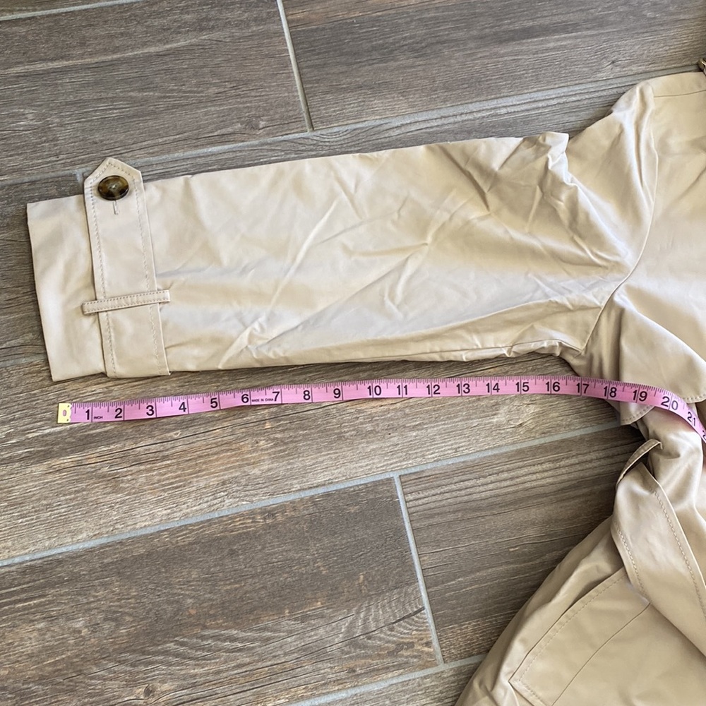 Kate Spade Scalloped Belted Hood Trench Coat - Picture 15 of 16